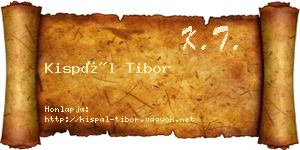 Kispál Tibor névjegykártya